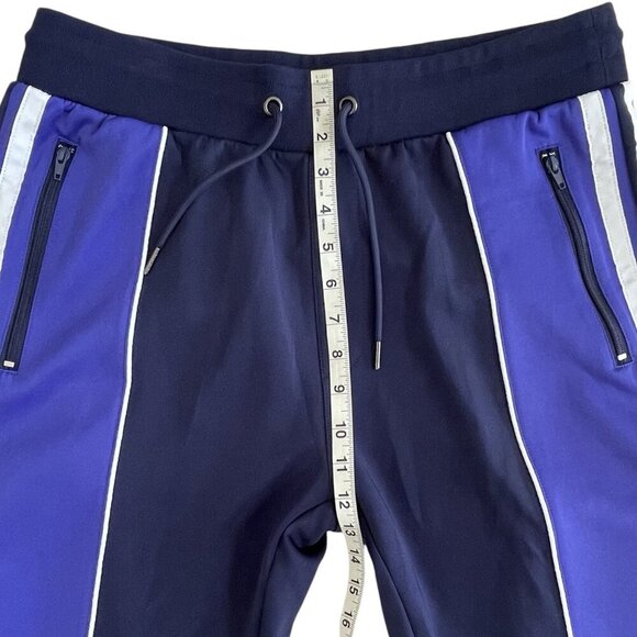 PRPS Mens Track Pants XL Navy Blue Sweatpant Joggers Zip Pockets Straight Leg - Picture 14 of 16